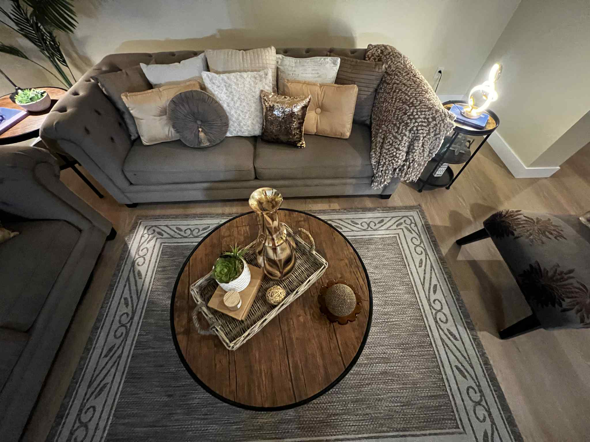 San Pasqual Retreat Cozy Conversation Area - intimate sofa arrangement with curated accessories