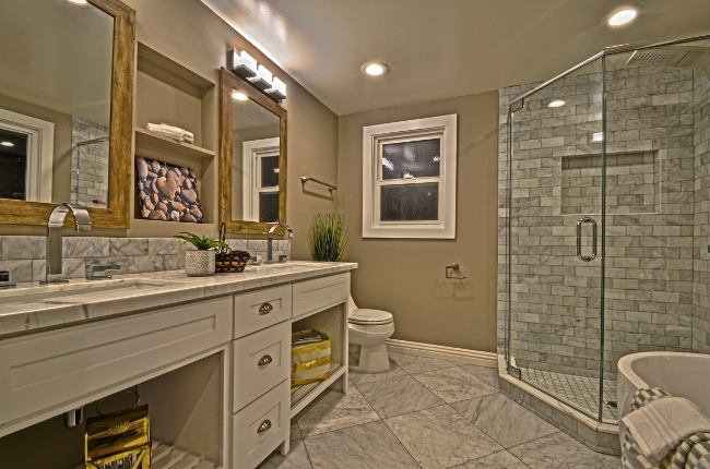 Bathroom staged by Staged4Sale