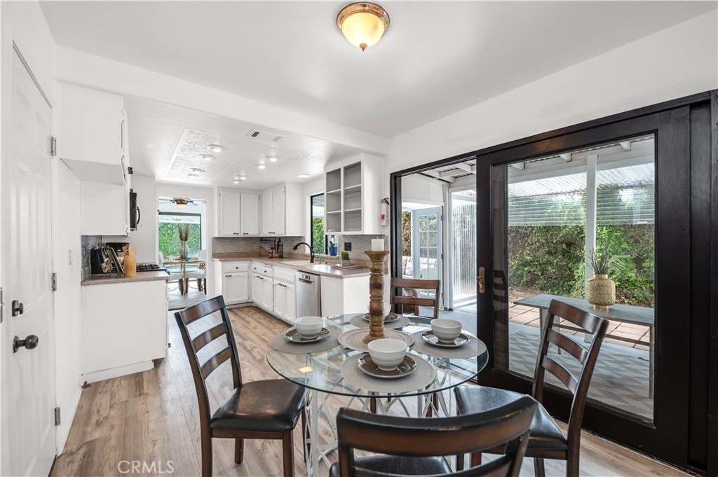 Dining Area Set for Entertaining with Patio Access